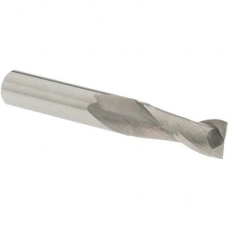 OSG 3/8, 1 LOC, 3/8 Shank Diam, 2-1/2 OAL, 2 Flute, Solid Carbide Square End Mill Single End, Uncoated, Spiral Flute,...